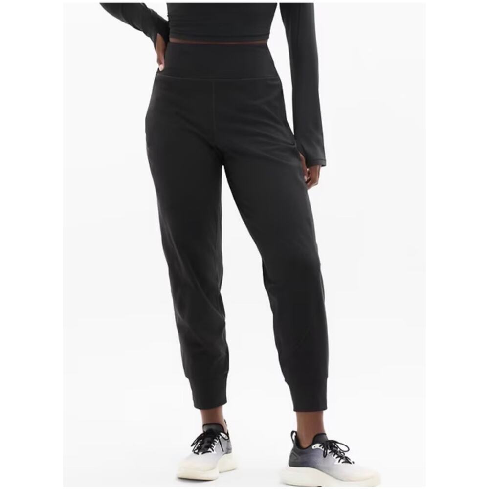 Athleta Black High-Waist Jogger Pants
